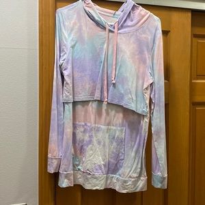 Latched Mama pastel tie dyed hoodie! ❤️